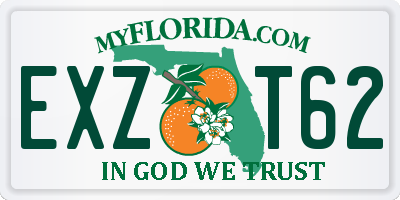 FL license plate EXZT62