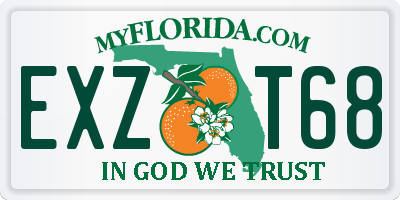 FL license plate EXZT68