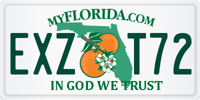 FL license plate EXZT72