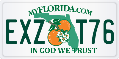FL license plate EXZT76
