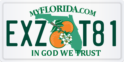 FL license plate EXZT81