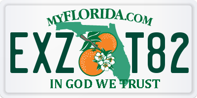 FL license plate EXZT82