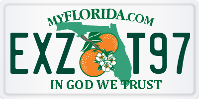 FL license plate EXZT97