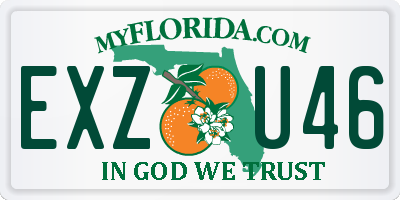 FL license plate EXZU46