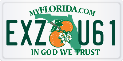FL license plate EXZU61