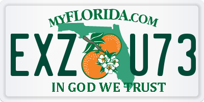 FL license plate EXZU73