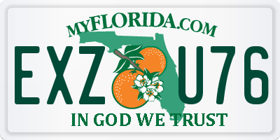 FL license plate EXZU76
