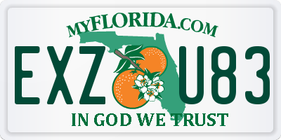 FL license plate EXZU83