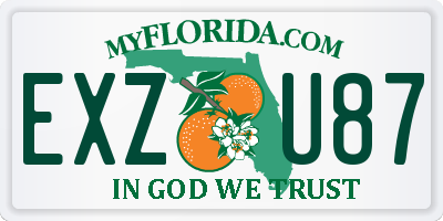 FL license plate EXZU87