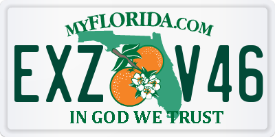 FL license plate EXZV46