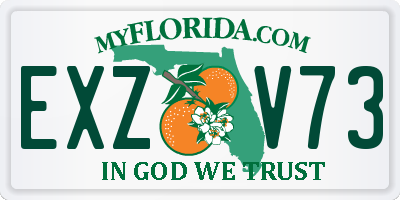 FL license plate EXZV73