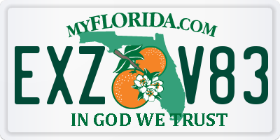 FL license plate EXZV83