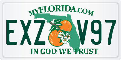 FL license plate EXZV97