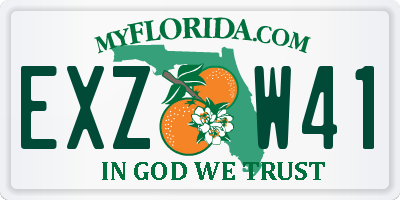 FL license plate EXZW41