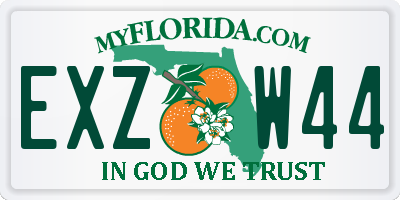 FL license plate EXZW44