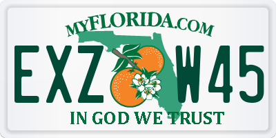 FL license plate EXZW45