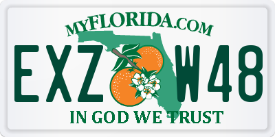 FL license plate EXZW48