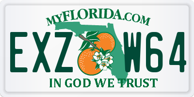 FL license plate EXZW64