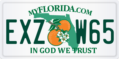 FL license plate EXZW65