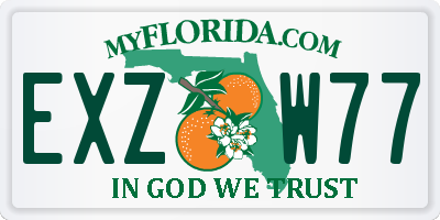 FL license plate EXZW77