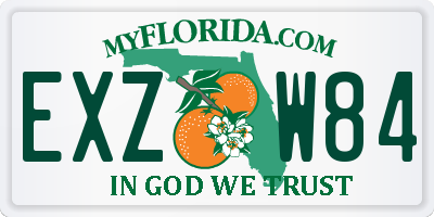 FL license plate EXZW84