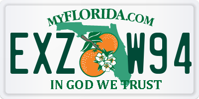 FL license plate EXZW94