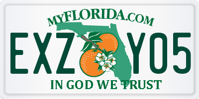 FL license plate EXZY05
