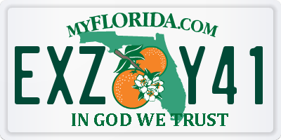 FL license plate EXZY41