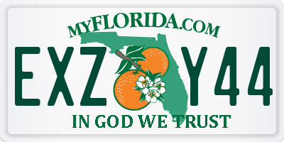 FL license plate EXZY44