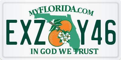 FL license plate EXZY46