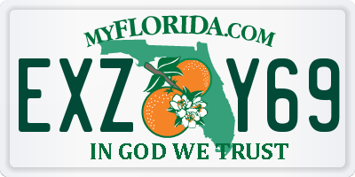 FL license plate EXZY69