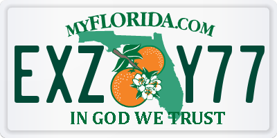 FL license plate EXZY77