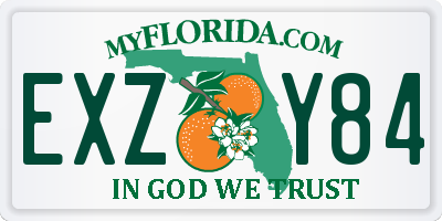 FL license plate EXZY84