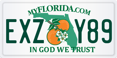 FL license plate EXZY89