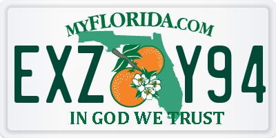 FL license plate EXZY94