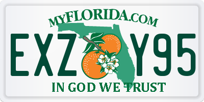 FL license plate EXZY95