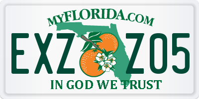 FL license plate EXZZ05