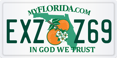FL license plate EXZZ69