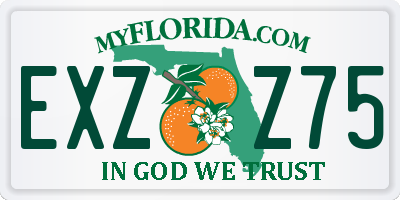 FL license plate EXZZ75