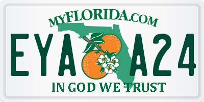 FL license plate EYAA24