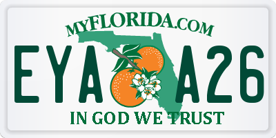 FL license plate EYAA26
