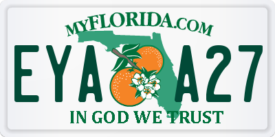 FL license plate EYAA27
