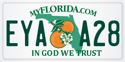 FL license plate EYAA28