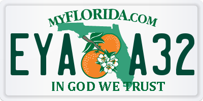 FL license plate EYAA32