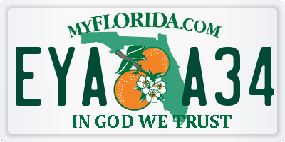 FL license plate EYAA34