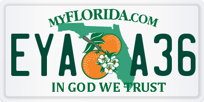 FL license plate EYAA36