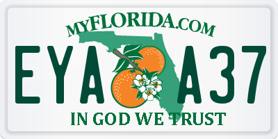 FL license plate EYAA37