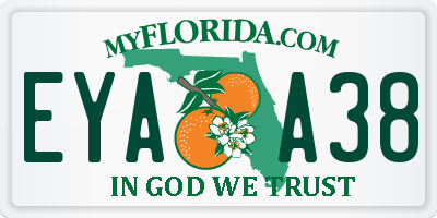 FL license plate EYAA38