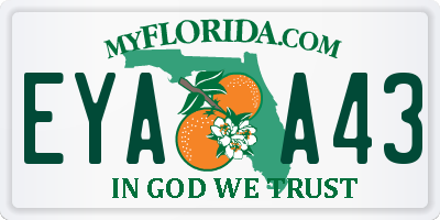 FL license plate EYAA43