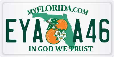 FL license plate EYAA46